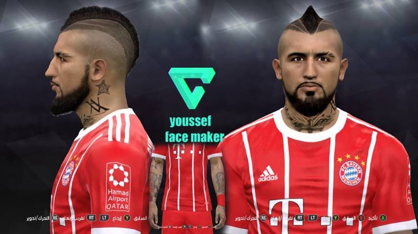 Arturo Vidal Face (Bayern Munchen) PES 2017 PATCH PES Arturo Vidal Face (Bayern Munchen) PES 2017 PATCH PES