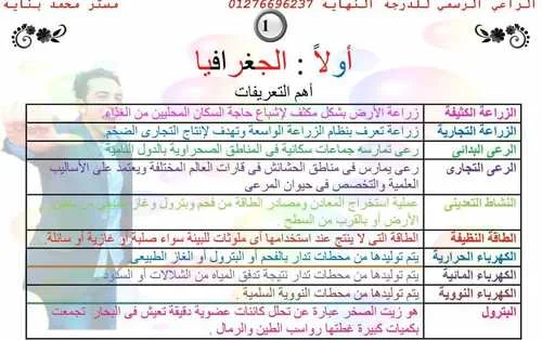 مراجعة ليلة امتحان الدراسات الاجتماعية للصف الثالث الاعدادى ترم ثانى 2018مستر محمد بناية