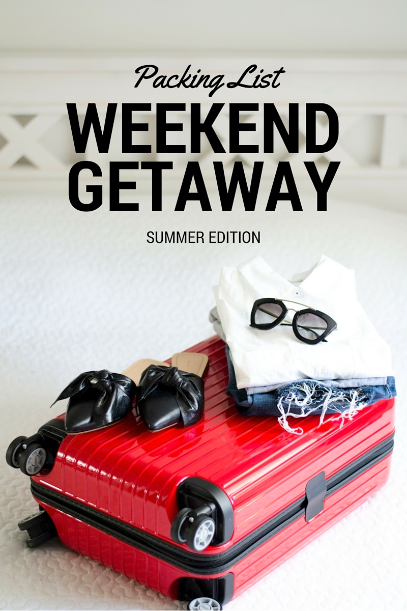 how to pack for a weekend getaway