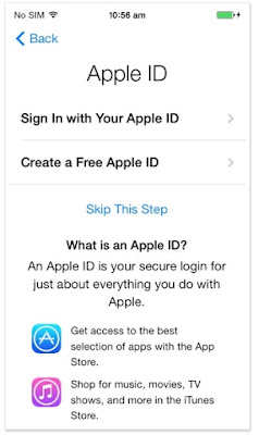create and sign in apple id