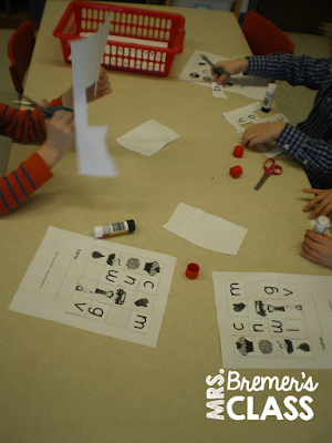 Kindergarten literacy center activities