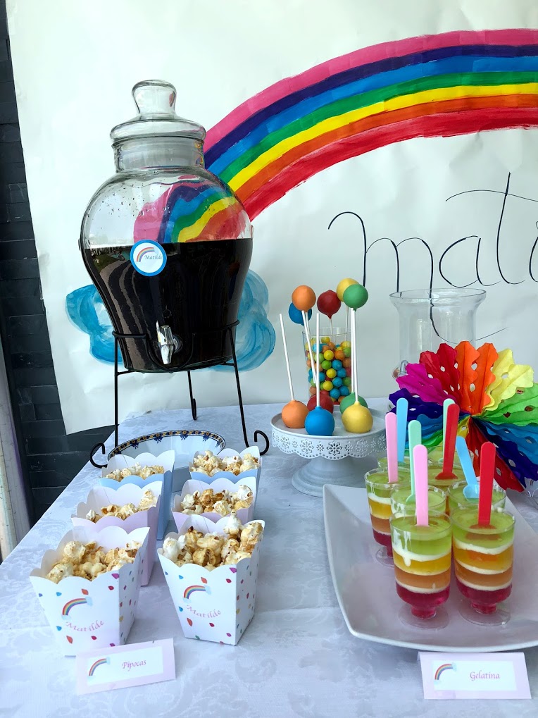 aniversario arco-íris rainbow birthday party