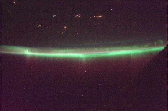 Astronot Jepang Memotret Aurora dari Luar Angkasa