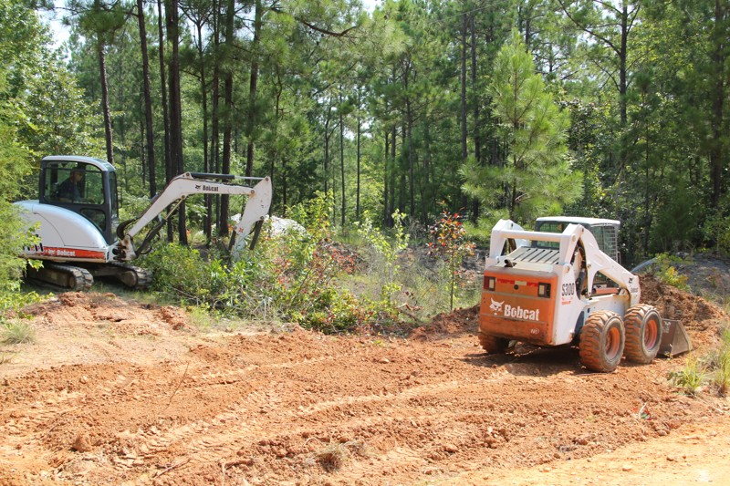 CT Hauling & Materials LLC Building a Gravel Driveway in Verbena, AL.