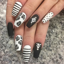 nails coffin nail designs colors source classic heaven