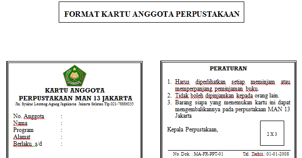 20+ Administrasi Perpustakaan Sekolah Smk Images
Revisi
Get File
Administrasi Perpustakaan Sekolah Smk
