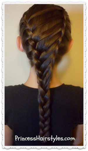 Waterfall twist ladder #braid hairstyle
