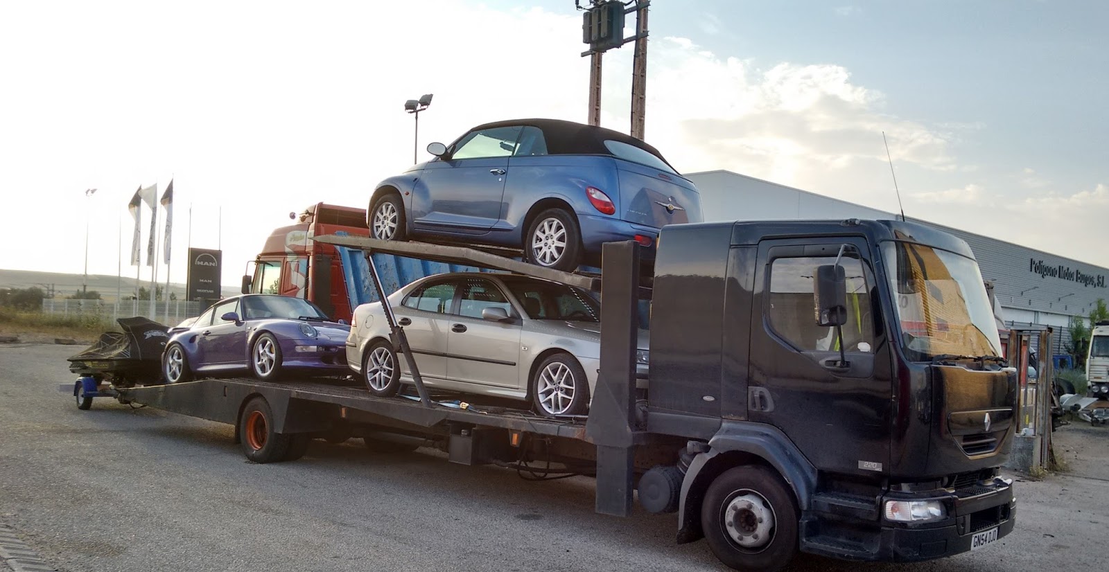 European transport, towing, delivery, storage (Costa Blanca, Spain