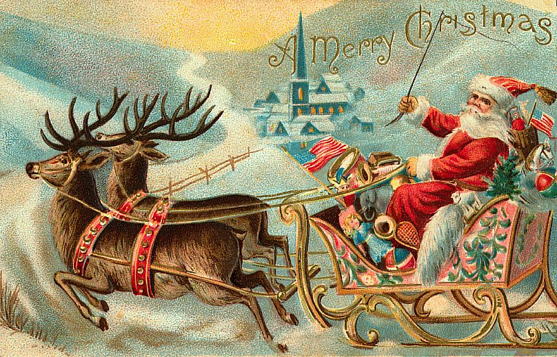 il ventaglio di piume: Bellissime cartoline di Natale vintage (pt. 2)