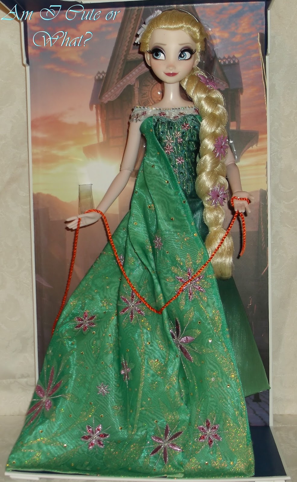 green elsa doll