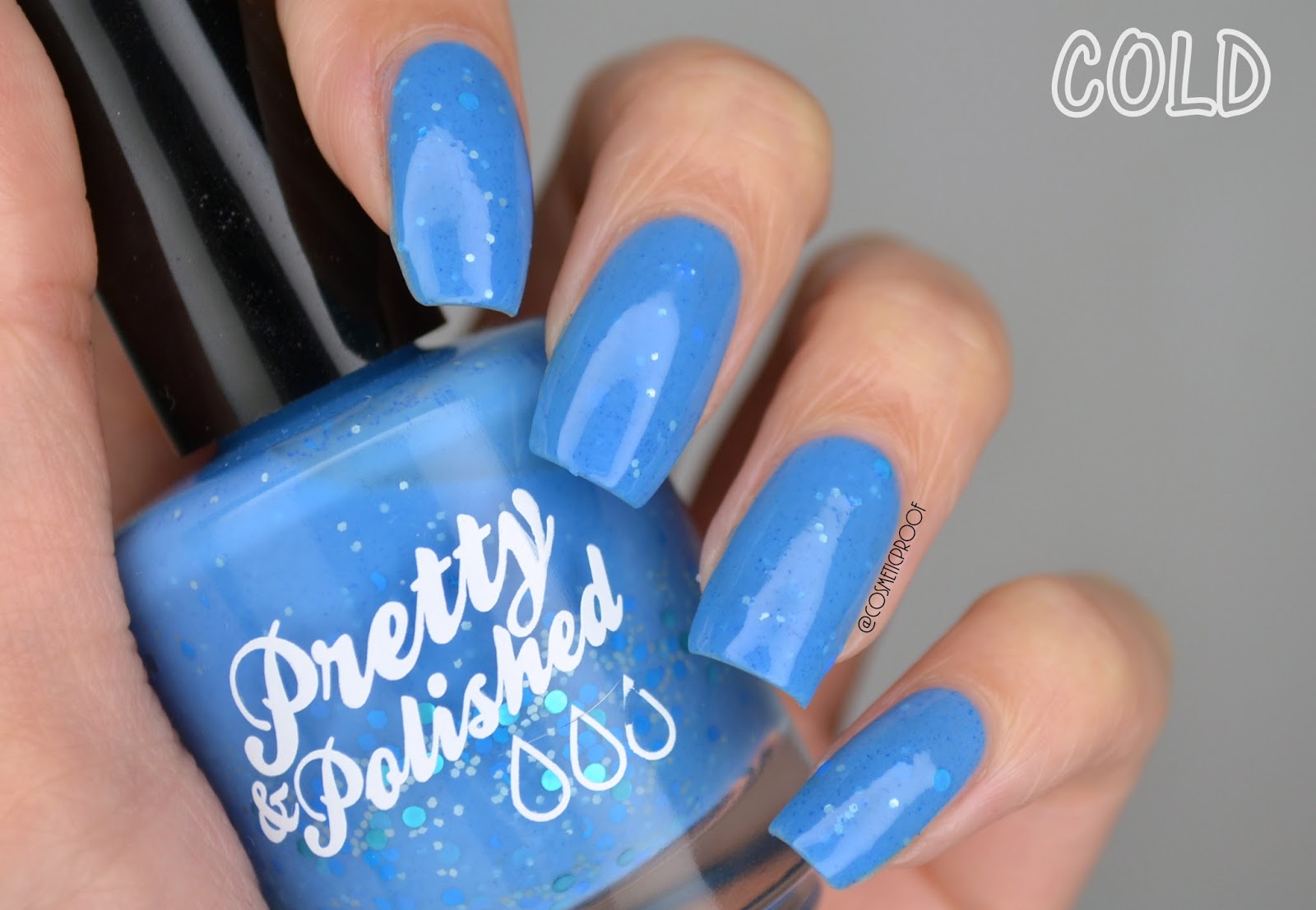 NAILS  Pretty & Polished April Showers Swatch (It's a Thermal