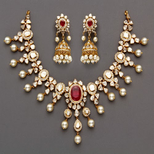 polki diamond jewellery designs | SUDHAKAR GOLD WORKS