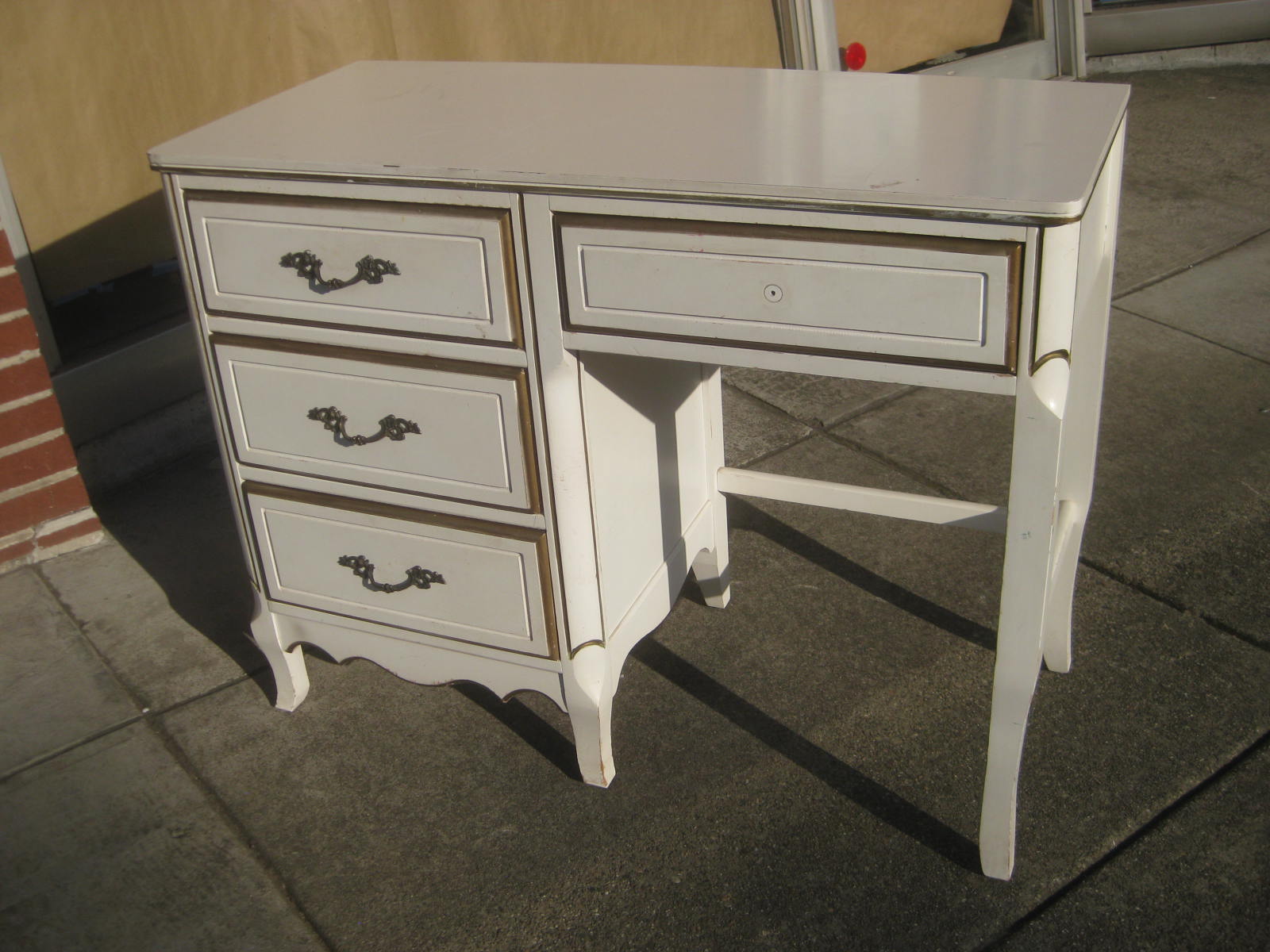 UHURU FURNITURE & COLLECTIBLES: SOLD - French Provincial Desk - $45