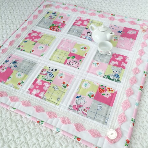 Coffee Time Quilt (Strawberry Biscuit) - Tutorial