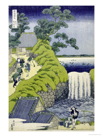 hokusai katsushika waterfall
