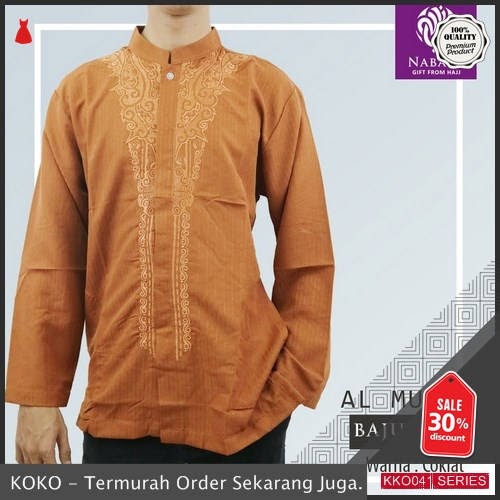 KKO41 TKN635 Busana Baju Koko Haji Baju Taqwa Pria Lengan Panjang BMGShop