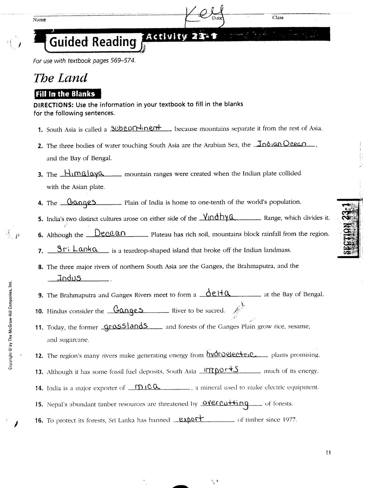 Mr. E's World Geography Page World Geography 2018 Chapter 24