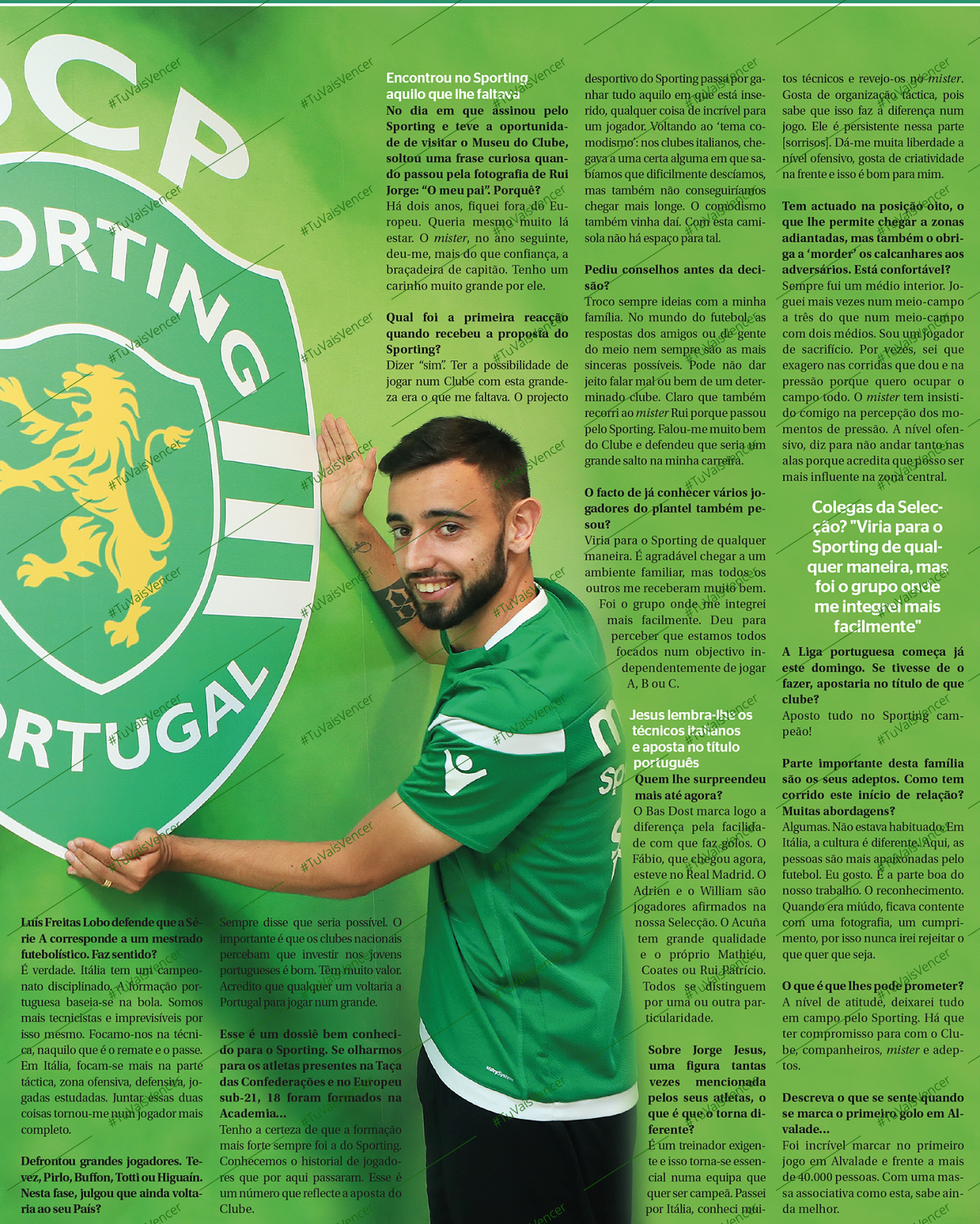 Lê aqui a entrevista de Bruno Fernandes