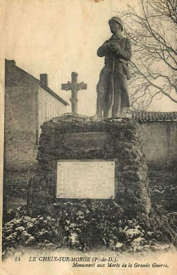 CPA monuments aux Morts du Puy-de-Dôme, Le Cheix sur Morge
