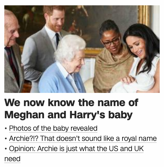 58 159 393 Archie Harrison Mountbatten Windsor The Name Of The New Royal Baby Revealed May 8 2019 Good News Letter