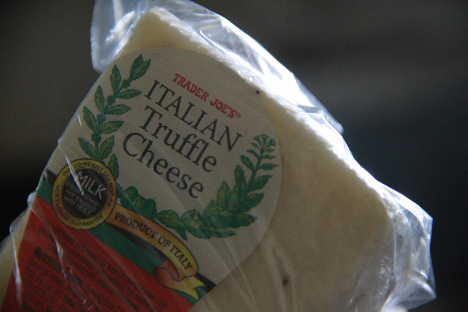 To Love Food... Quick Eats ITALIAN Truffle Cheese from Trader Joe's