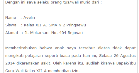 Contoh Surat Cuti Kuliah Karena Hamil - Surat 29