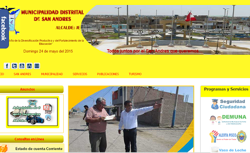 PORTAL WEB DE MUNICIPALIDAD DE SAN ANDRES