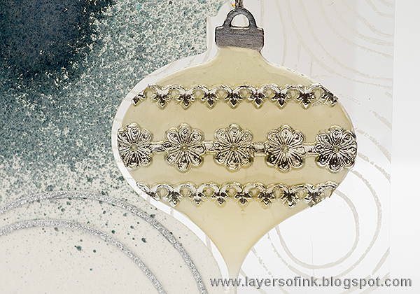 Layers of ink - SSS Believe in the Season Blog Hop. Glass bauble card tutorial by Anna-Karin.