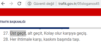 Üst Geçit Nasıl Yazılır