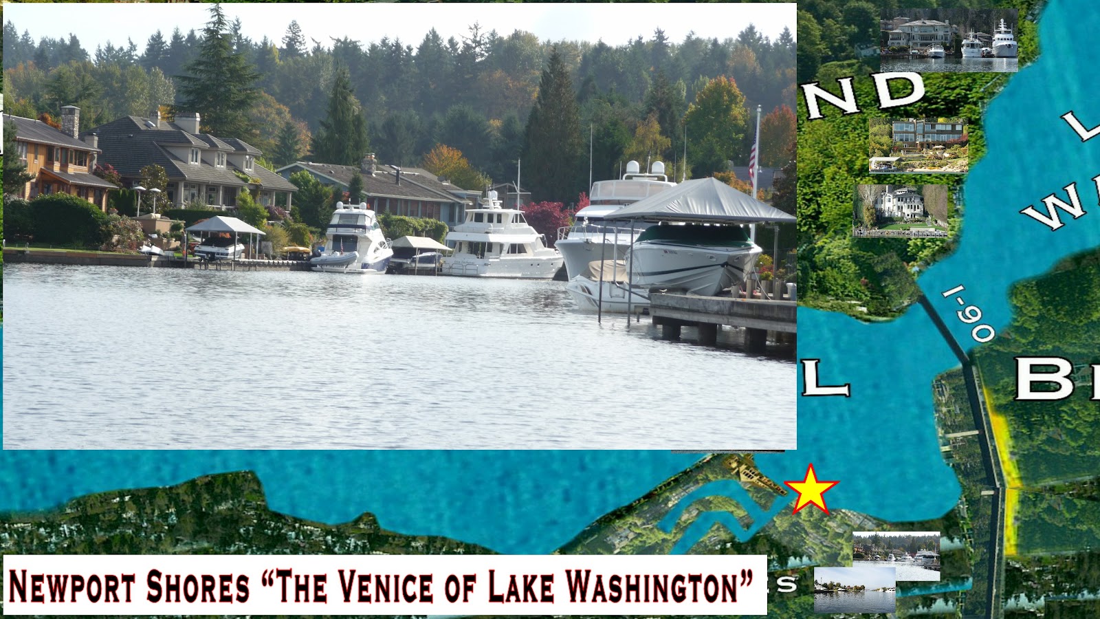 Seattle Mansions Newport Shores Venice of Lake Washington