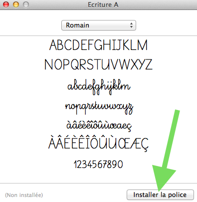 installer une police arabe pour mac