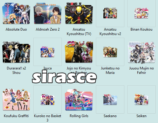 Download Icon Folder Anime Musim Winter 2014 Pack Excloverinz