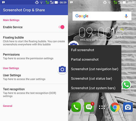 Cara Screenshot Sebagian Layar di Smartphone Android 3