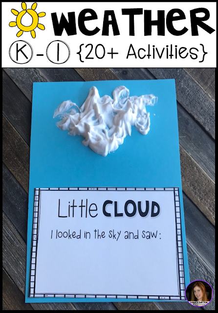 Are you looking for factual and fun weather activities for your kindergarten and first grade classroom?  Our weather unit is just what you need! 