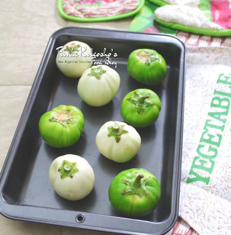 Baked Garden Eggs with a Spicy Peanut Sauce