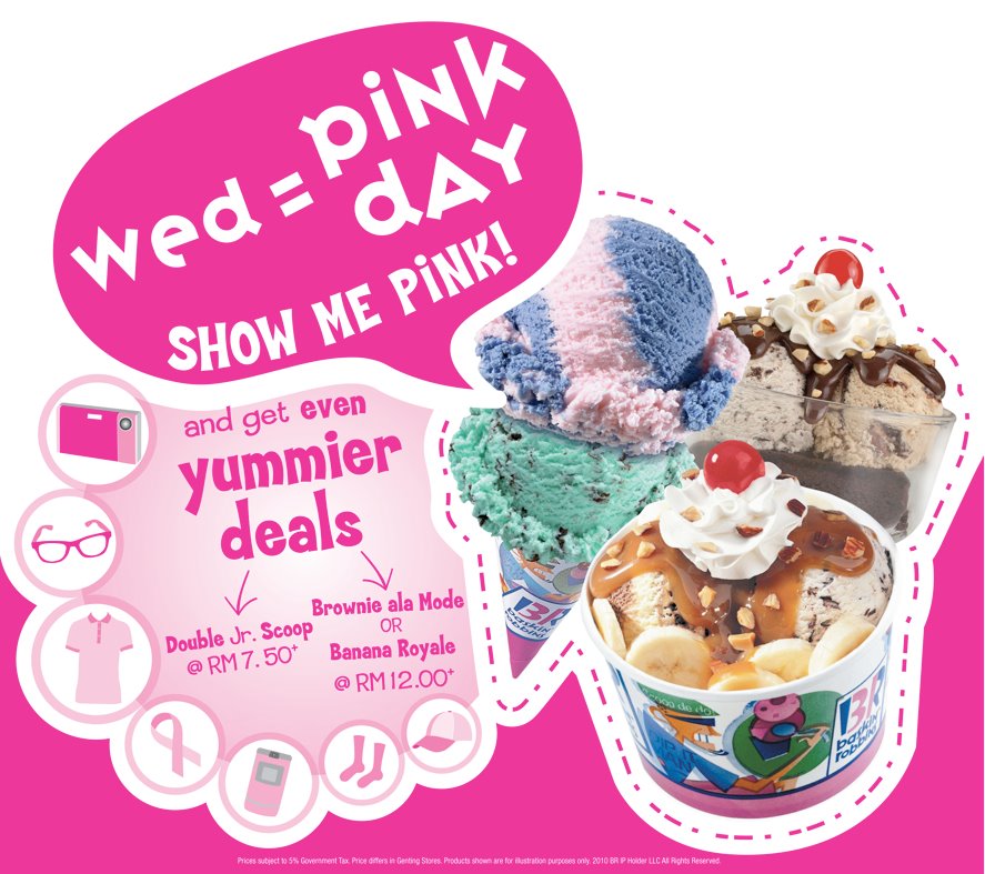 I Love Freebies Malaysia Promotions > Baskin Robbins 31 Pink Day Offer