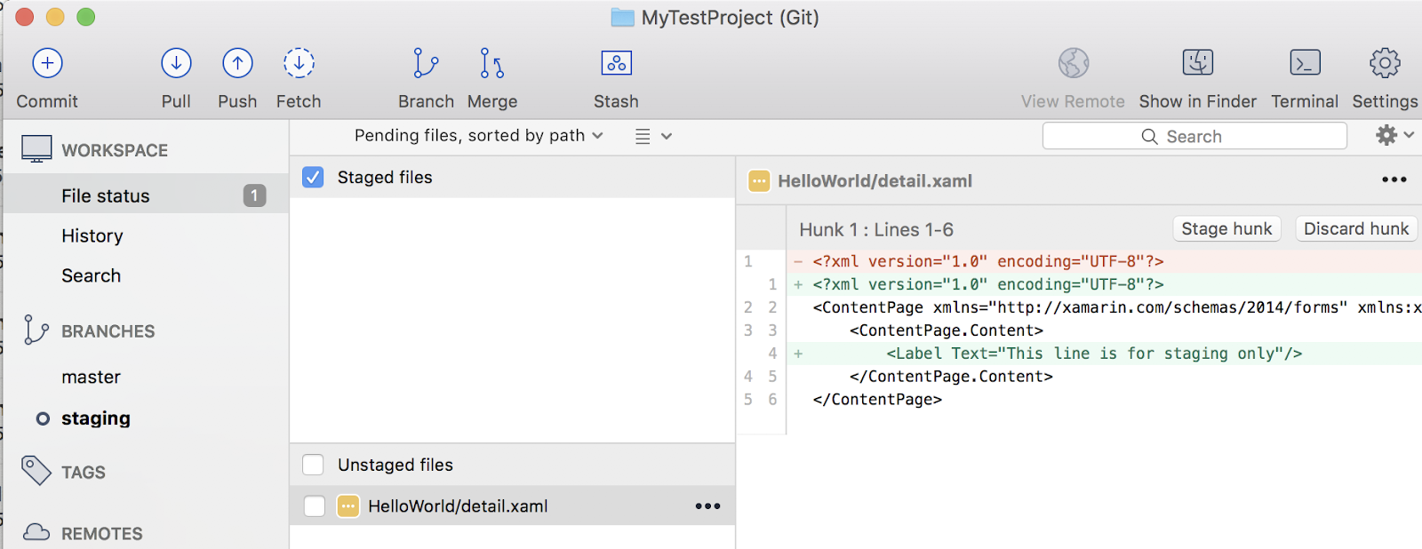 Jeff Lim Version Control in VS for Mac How to select certain