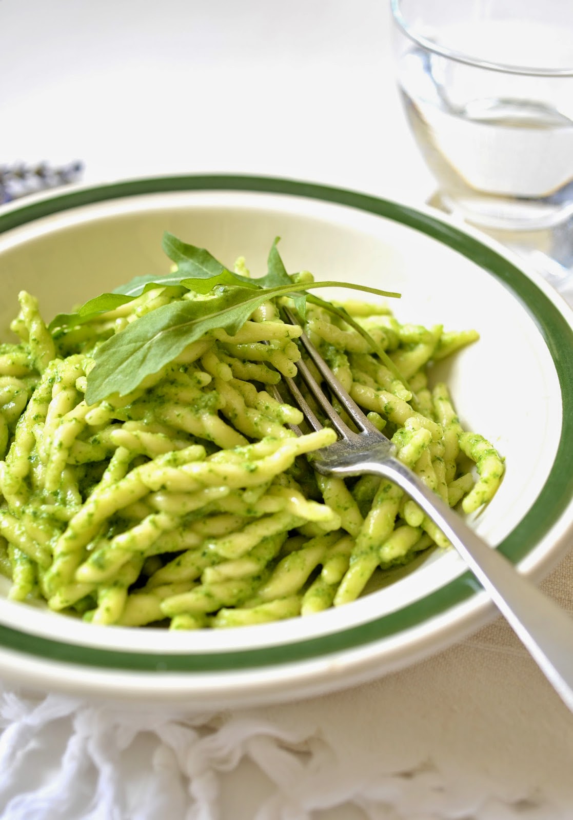 Ab oVo. Blog di ricette Trofie al pesto di rucola