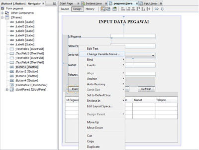 Membuat Program Input Data Menggunakan Netbeans IDE 7.3.1