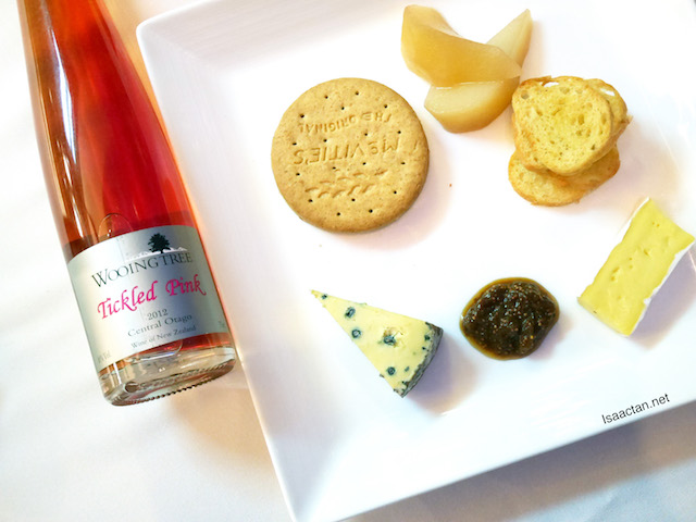 Kapiti Cheeses paired with Wooing Tree Tickled Pink 2012
