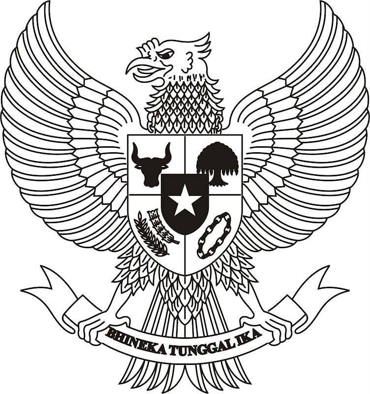 Gambar Burung Garuda Hitam Putih Download Logo Arti Cont Lambang