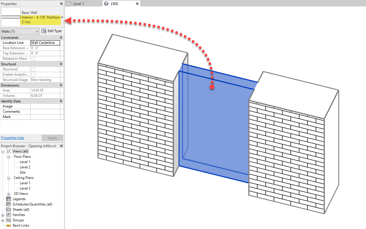 BIM Chapters Managing Opening Infills for Doors and Windows