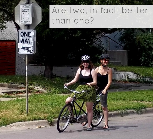 can one person ride a tandem bike