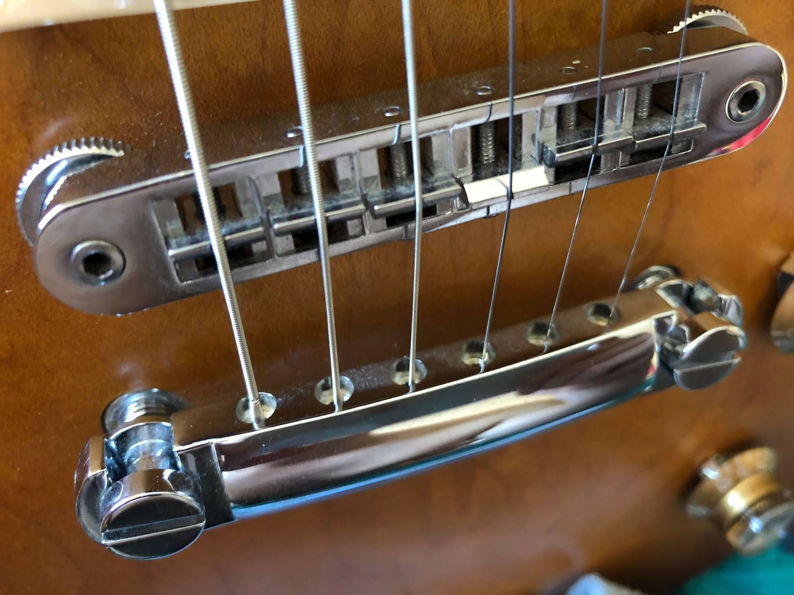 TuneoMatic bridge string length adjustment