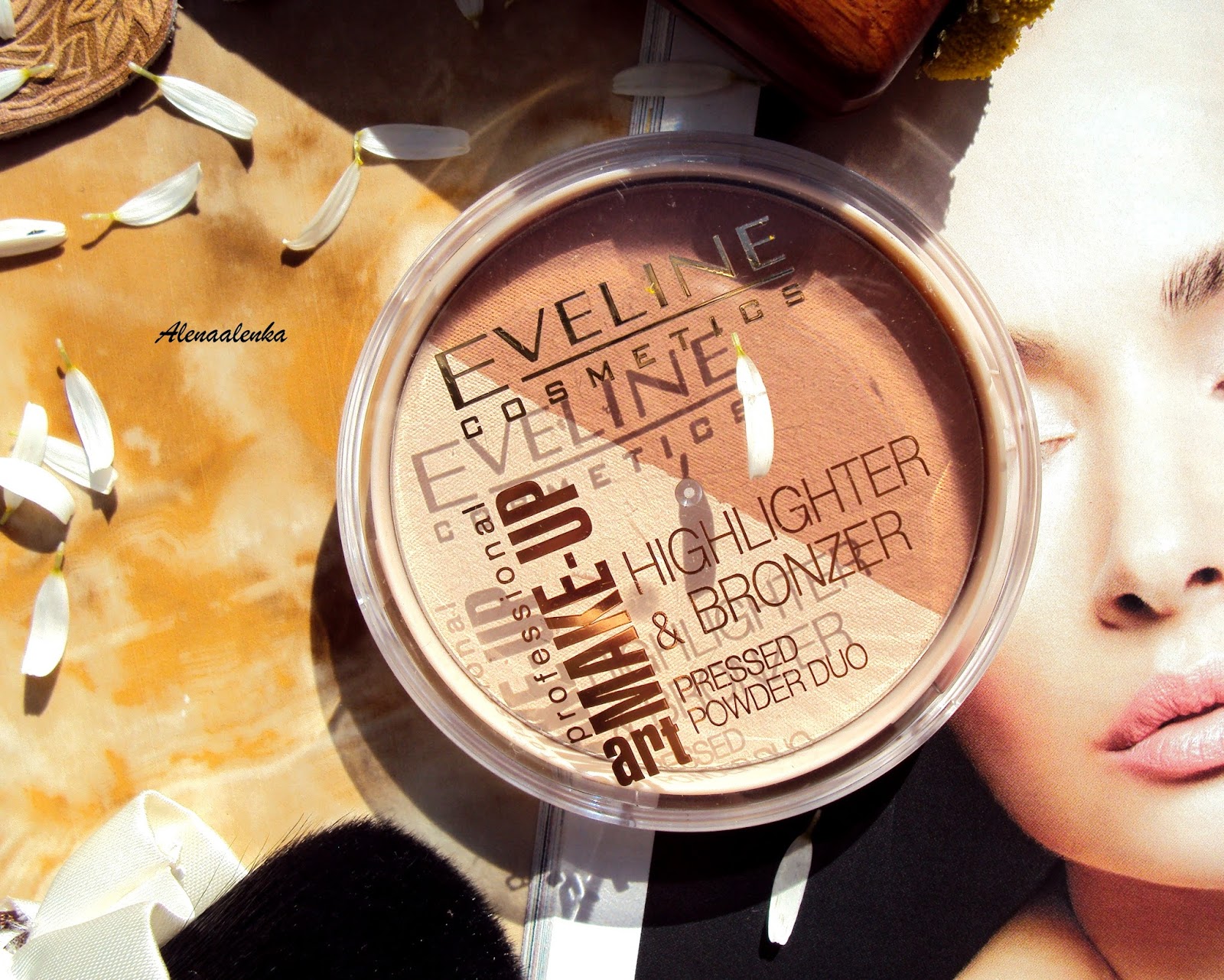 Eveline Cosmetics Highlighter & Bronzer Pressed Powder Duo "Glam Dark