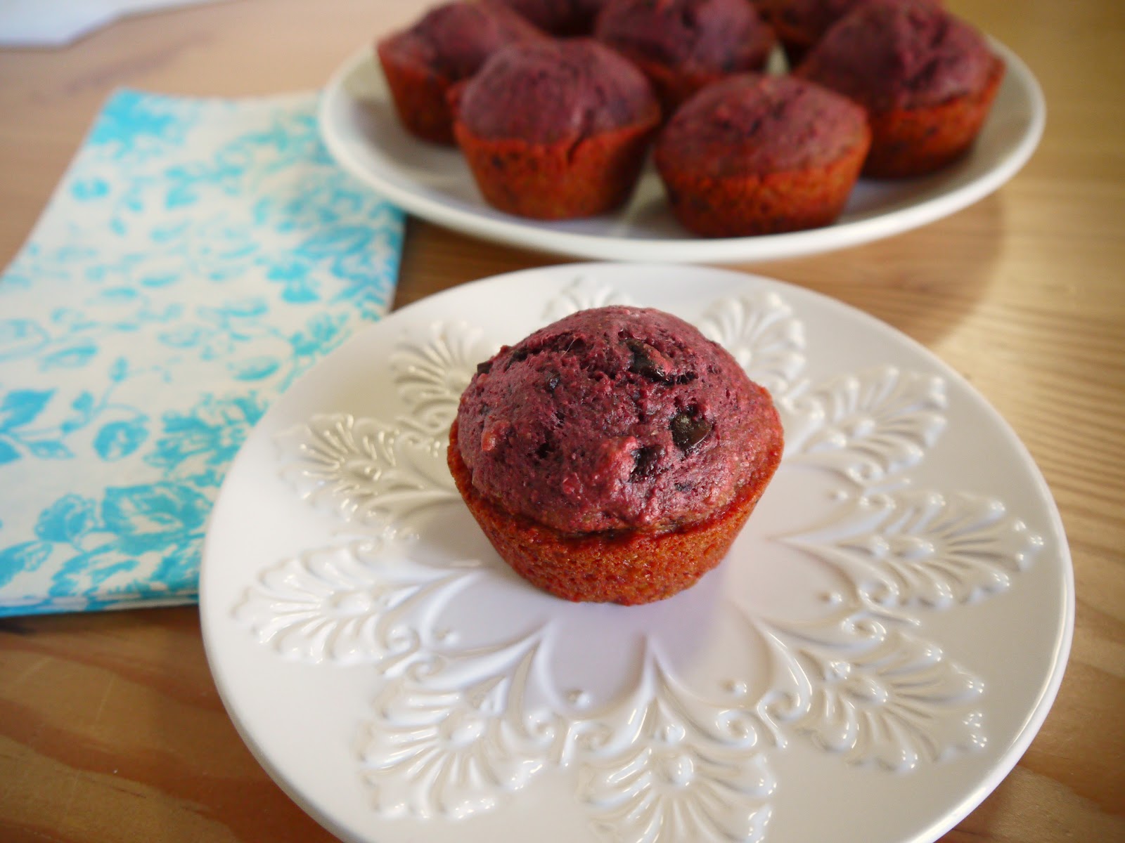 Eighty Twenty 80 Beet Muffins with Chocolate Chunks