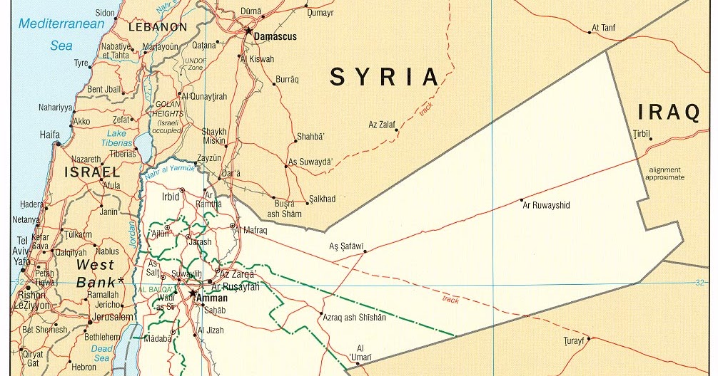 Kingdom of Jordan Map