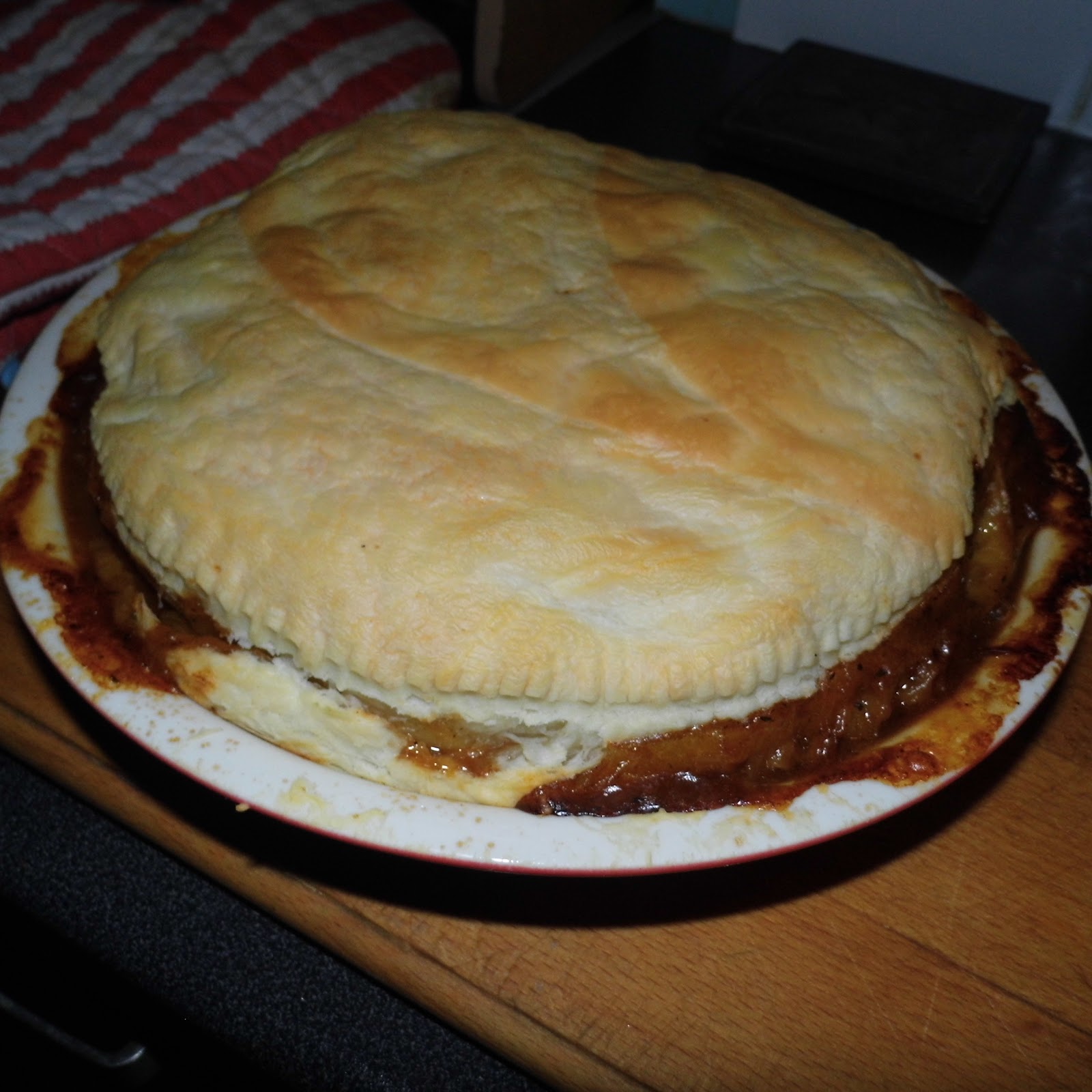 Kate's blog (Reading & Eating) Dinner, 30/9/17 Steak and Ale Pie