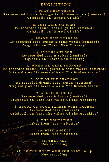 MAGNUM - Evolution (2011) tracklist