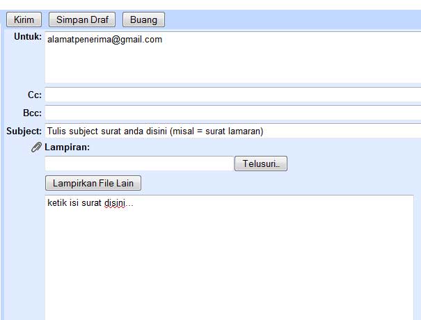 anakcexdams blog Pengertian Cc, Bcc pada email
